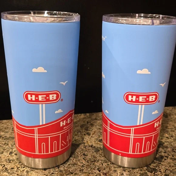 NWT H-E-B Brand Shop Collectible Kodi Store Front Tumbler 22 Oz - Picture 2 of 11